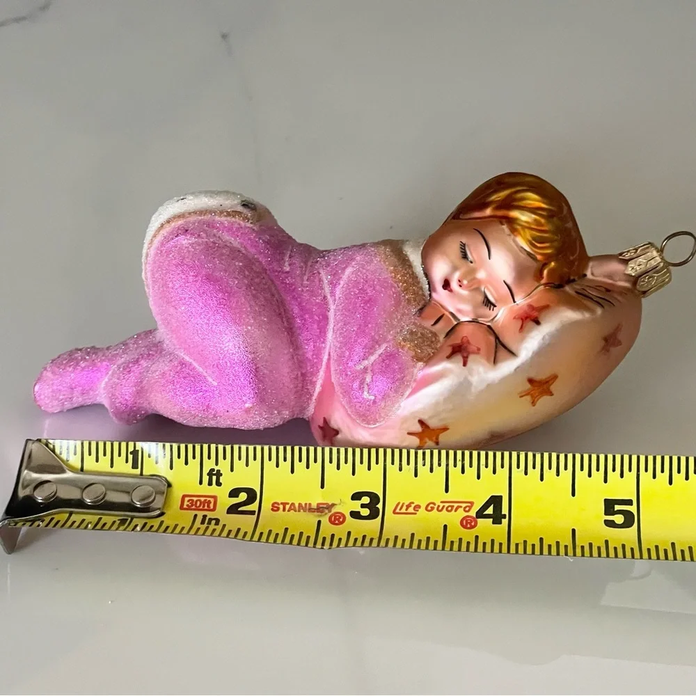 Sleeping Baby in Pink Ornament by Christopher Radko